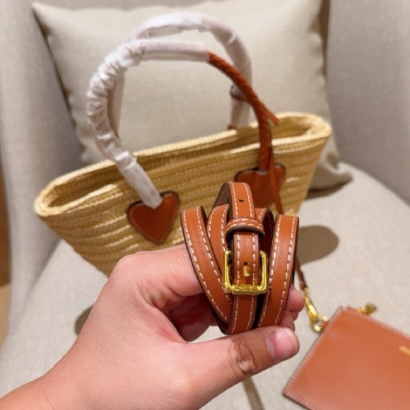 Miu Miu Straw Basket Handbag Mini 15x18cm - Picture 9 of 9